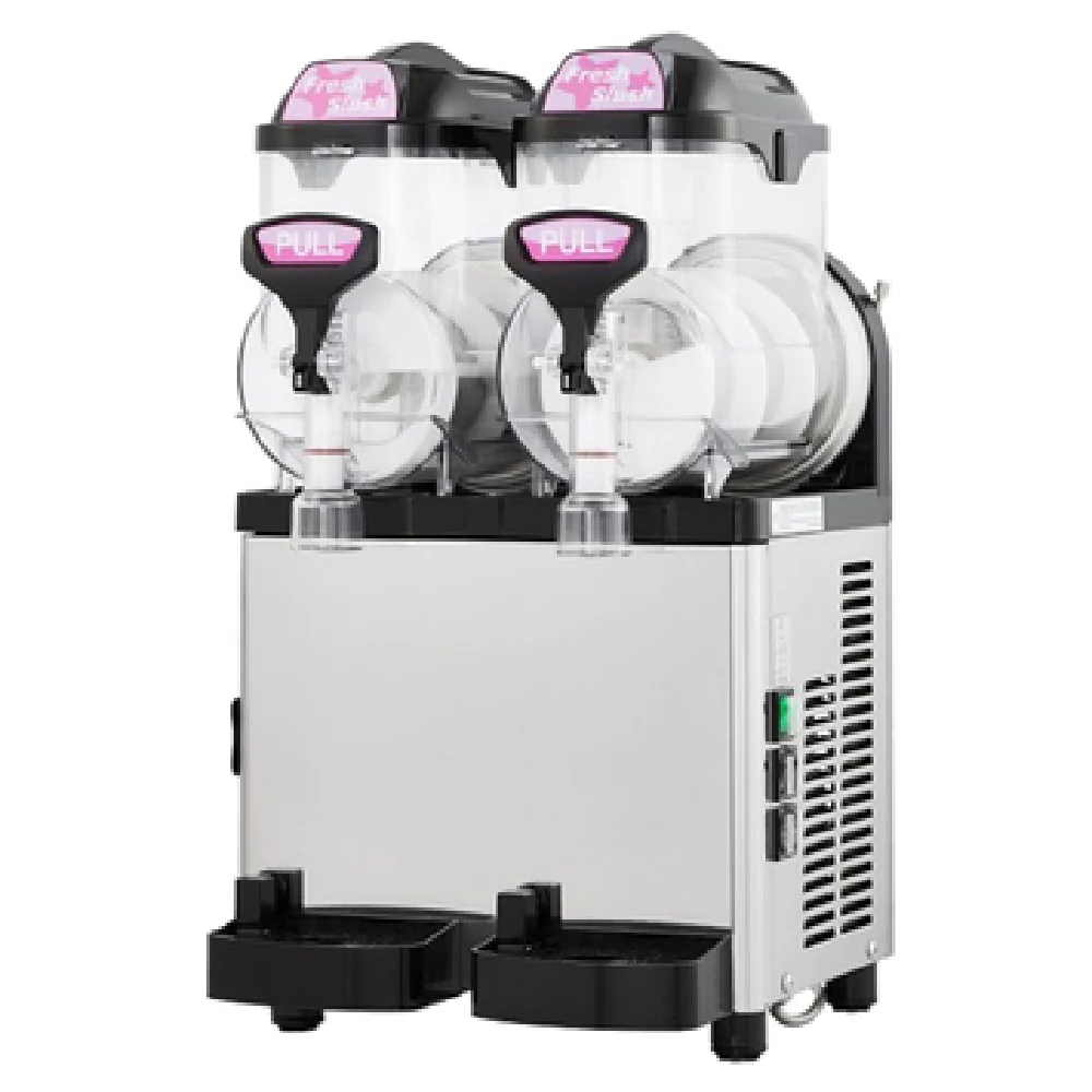 Icetro SSM-52 16 Inch Frozen Beverage Dispenser 2 Gallon Dual Bowls Manual Fill Icetro SSM-52 16 Inch Frozen Beverage Dispenser 2 Gallon Dual Bowls Manual Fill