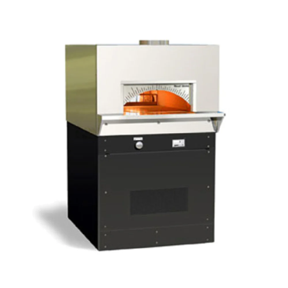 Wood Stone WS-BL-4355-RFG-W 34 Inch Bistro Stone Hearth Oven Gas Flame with Wood 80500 BTU