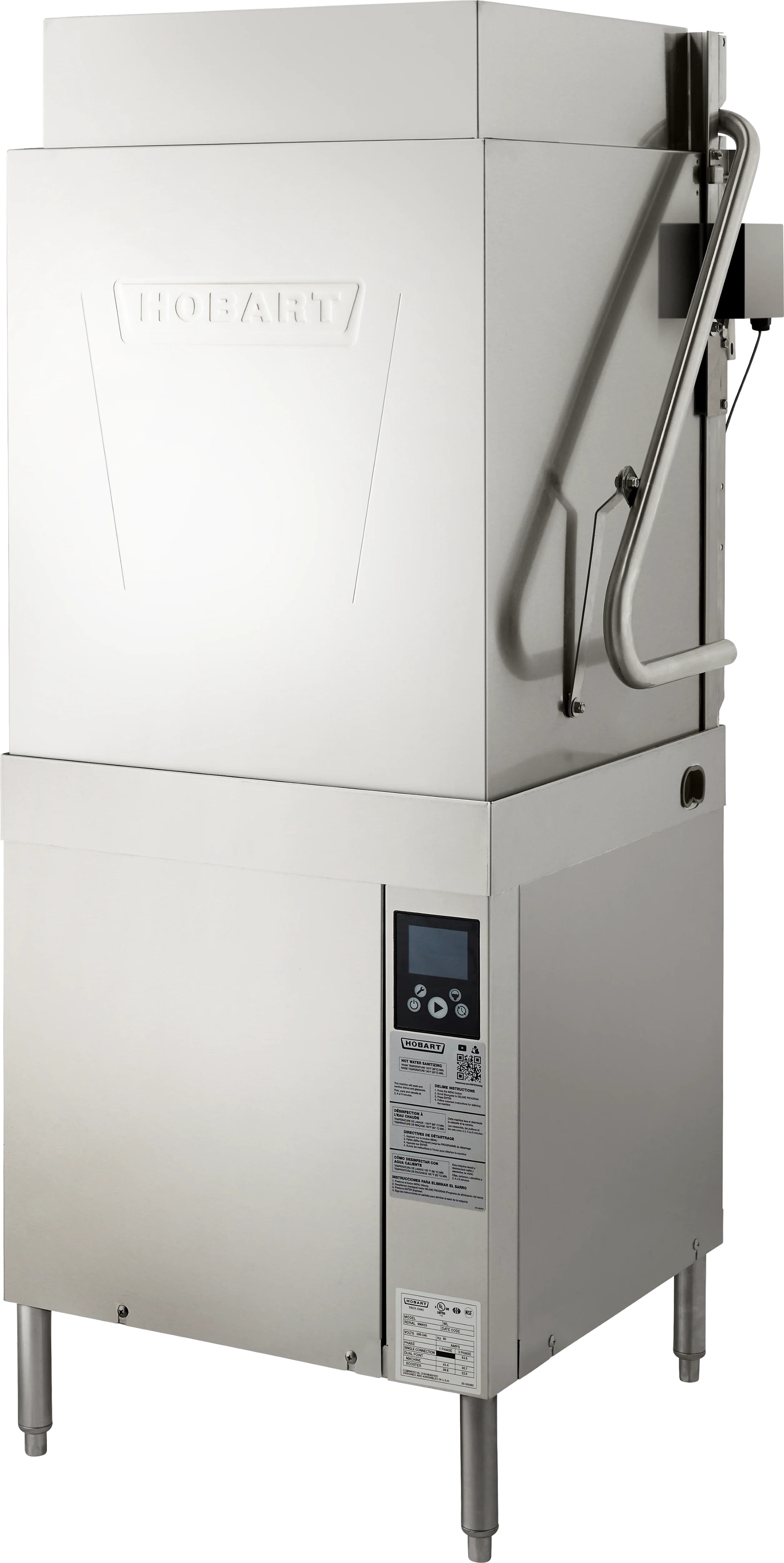 Hobart AM16VLT-BAS-2 27 Inch Ventless Door Type Dishwasher Stainless Steel and Electric with Energy Recovery Hobart AM16VLT-BAS-2 27 Inch Ventless Door Type Dishwasher Stainless Steel and Electric with Energy Recovery