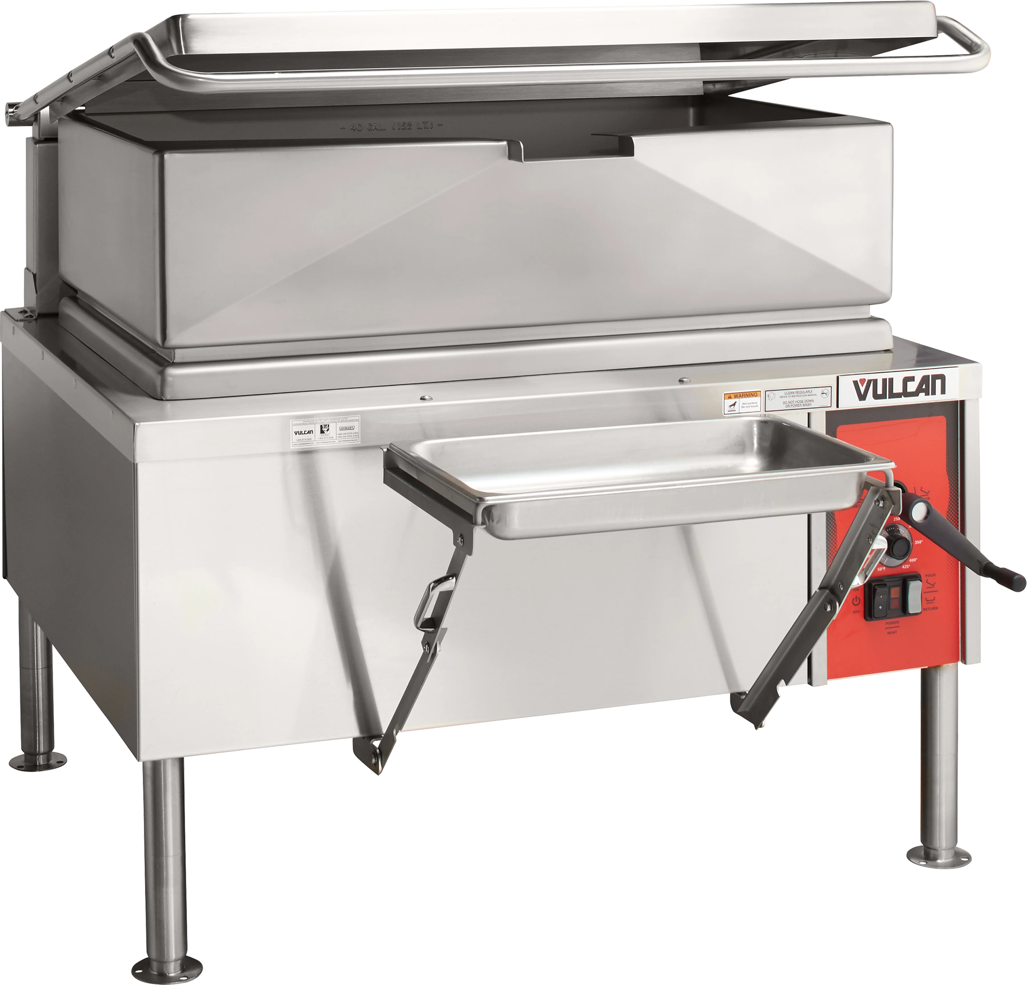 Vulcan VE40_240/60/3 46 Inch Electric Braising Pan with Manual Tilt Vulcan VE40_240/60/3 46 Inch Electric Braising Pan with Manual Tilt