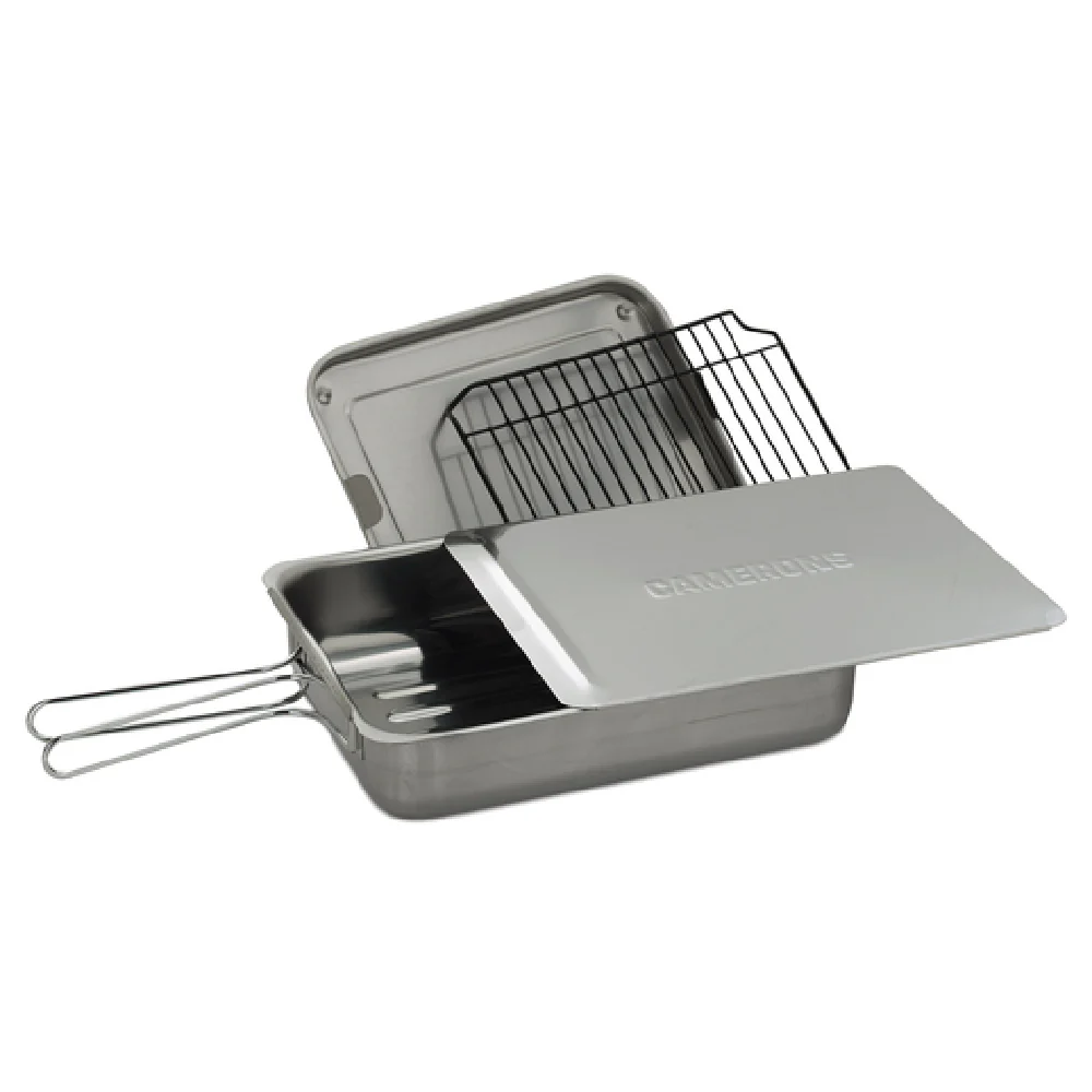 JB Prince S190 11 Inch Stovetop Smoker with Drip Tray and Accessories