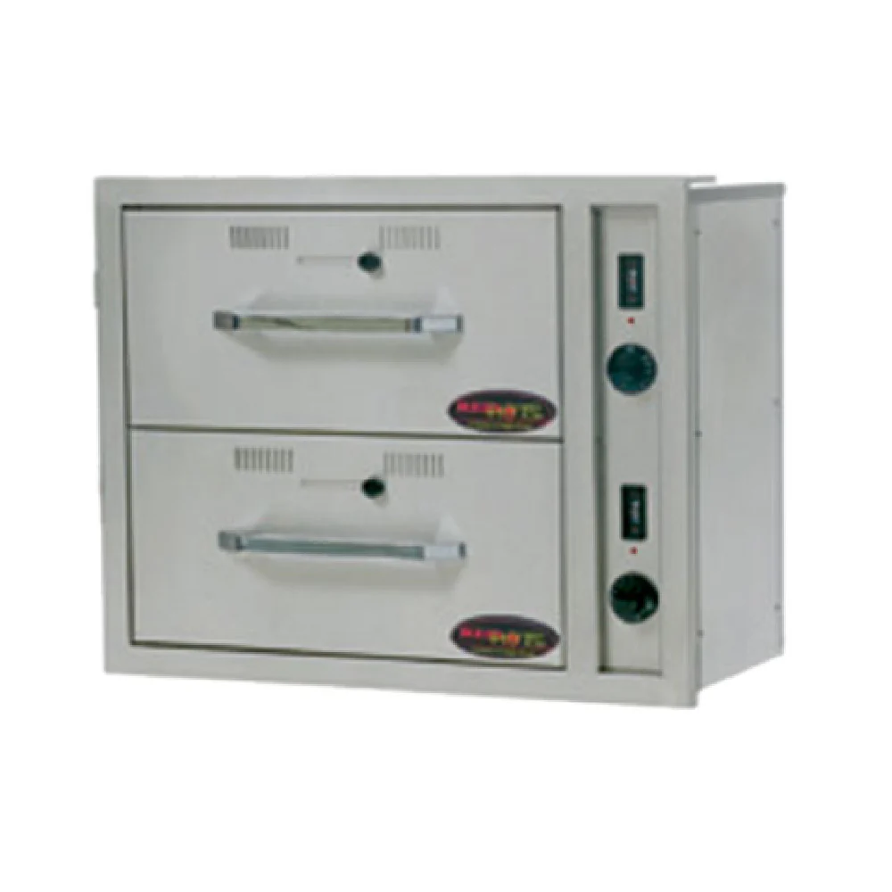 Eagle DWN-2BI-120 24 Inch Built-In Warming Drawer Dual Thermostats Stainless Steel
