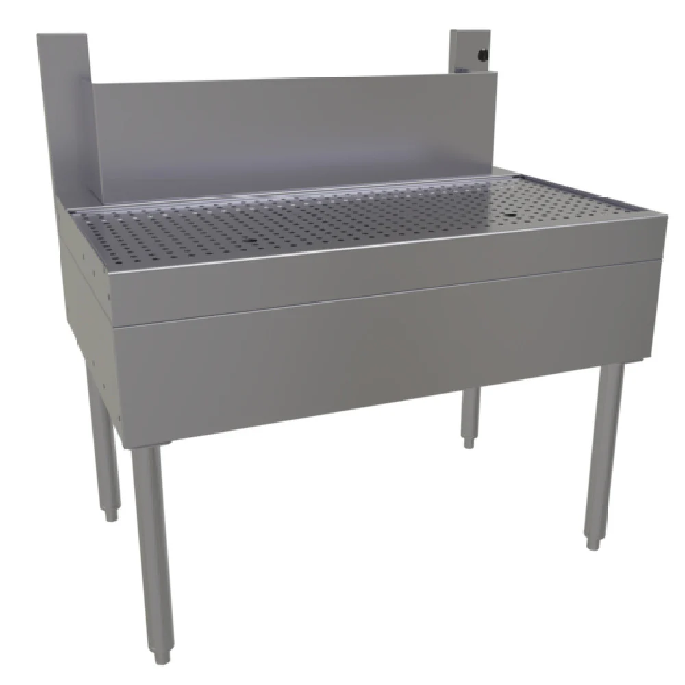 Glastender BDB-36 36 Inch Underbar Beer Drainer with Tubing Chase Stainless Steel Glastender BDB-36 36 Inch Underbar Beer Drainer with Tubing Chase Stainless Steel