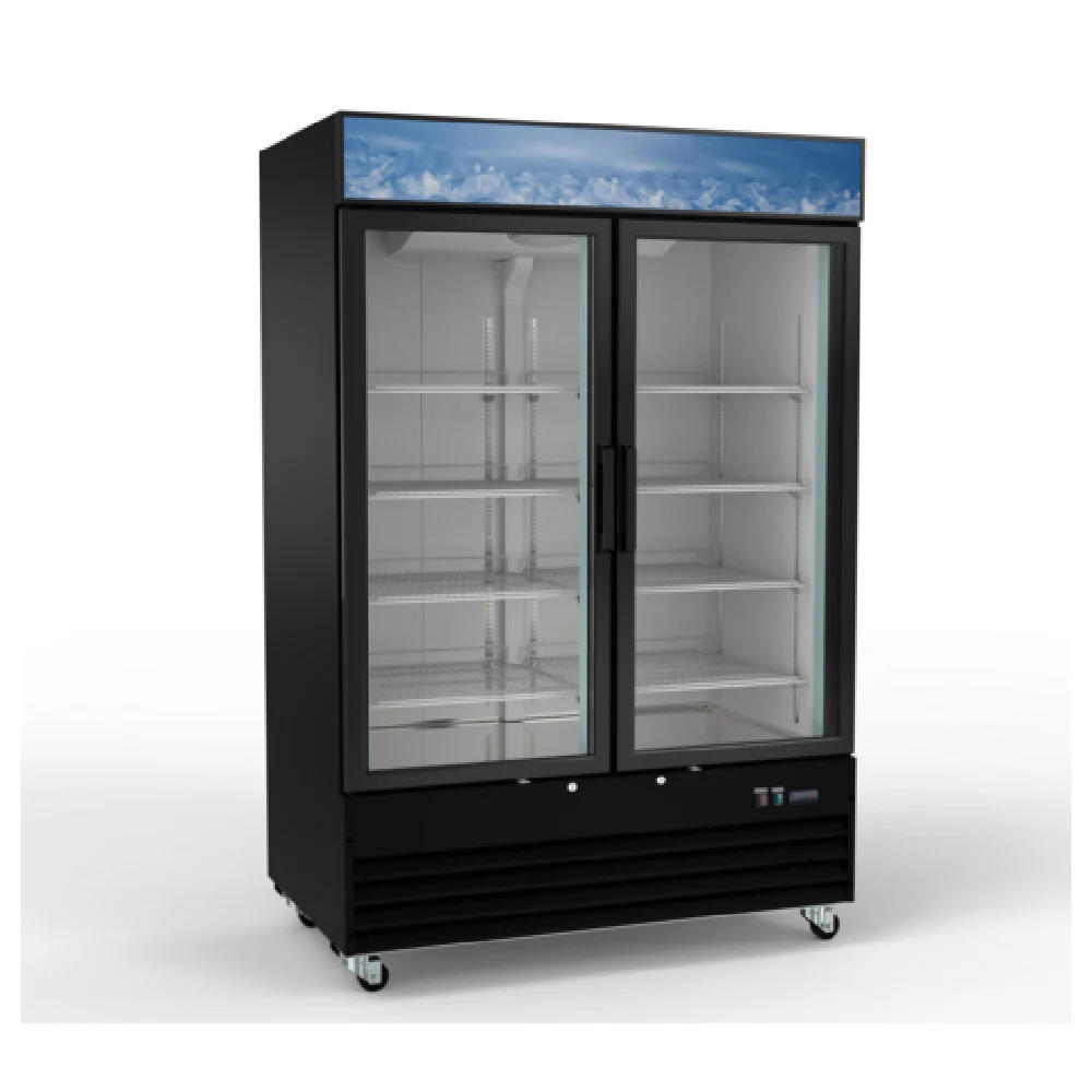 Hubert 137390 Kratos® 67K-206 Swing Door Refrigerated Merchandiser 53.125” W X 31.875” D X 79.375” H