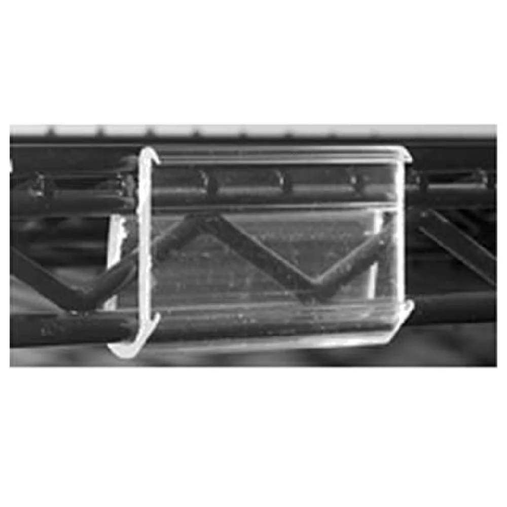 Eagle A225513 19 Inch Plastic Label Holder for Reverse Mat Shelves Clear