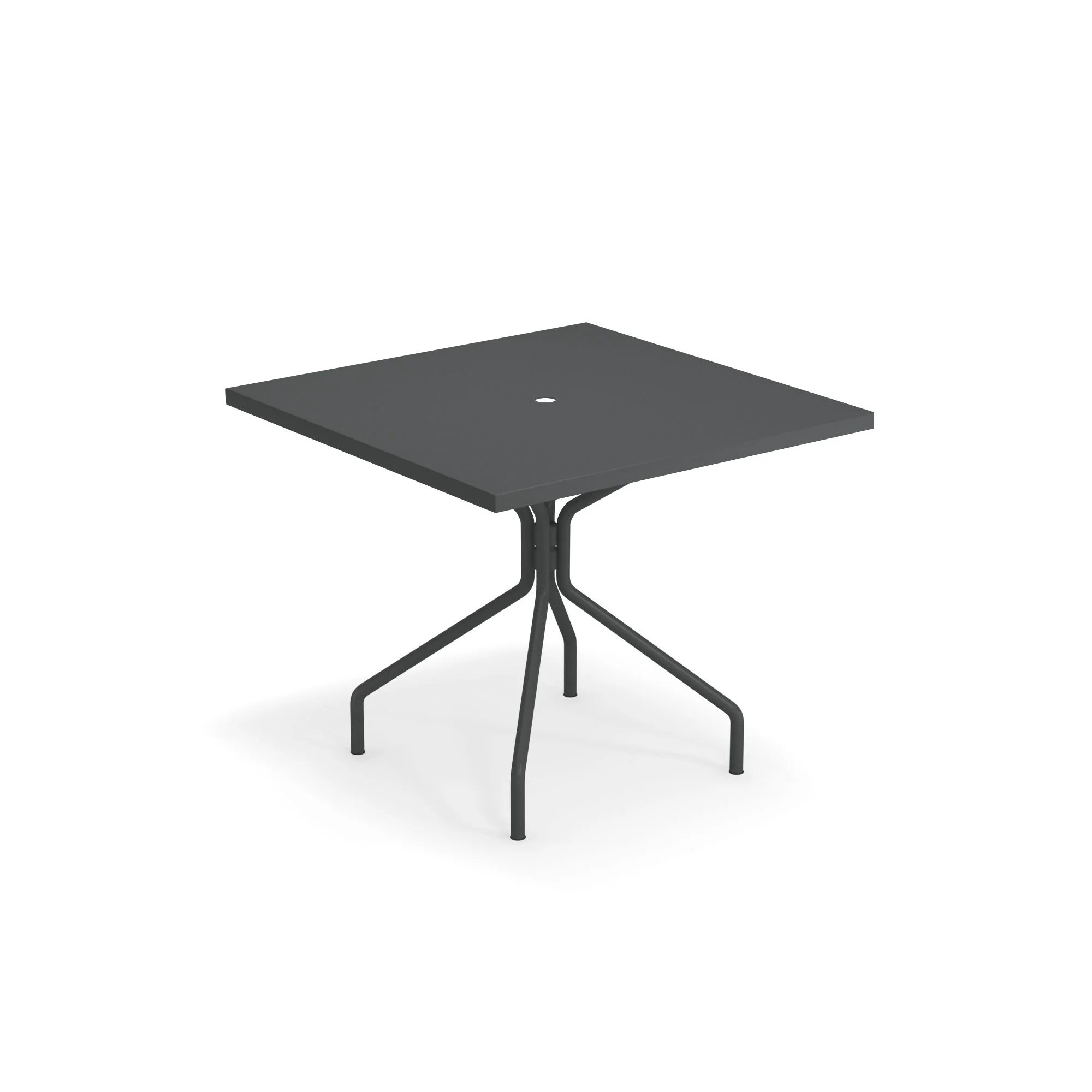 Emuamericas Llc E824-22 36 Inch Square Solid Table with Umbrella Hole Steel Emuamericas Llc E824-22 36 Inch Square Solid Table with Umbrella Hole Steel