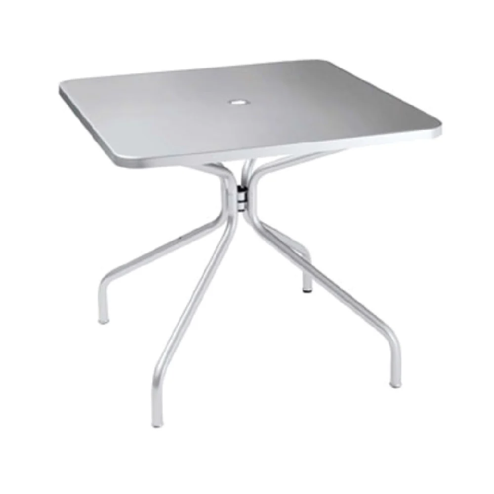 Emuamericas Llc E824-22 36 Inch Square Solid Table with Umbrella Hole Steel Emuamericas Llc E824-22 36 Inch Square Solid Table with Umbrella Hole Steel