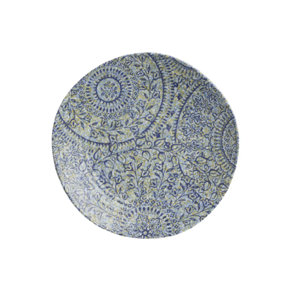 Steelite 7124TM074 9.0 Inch Plate Solano Round Azure Melamine - 12 Packs