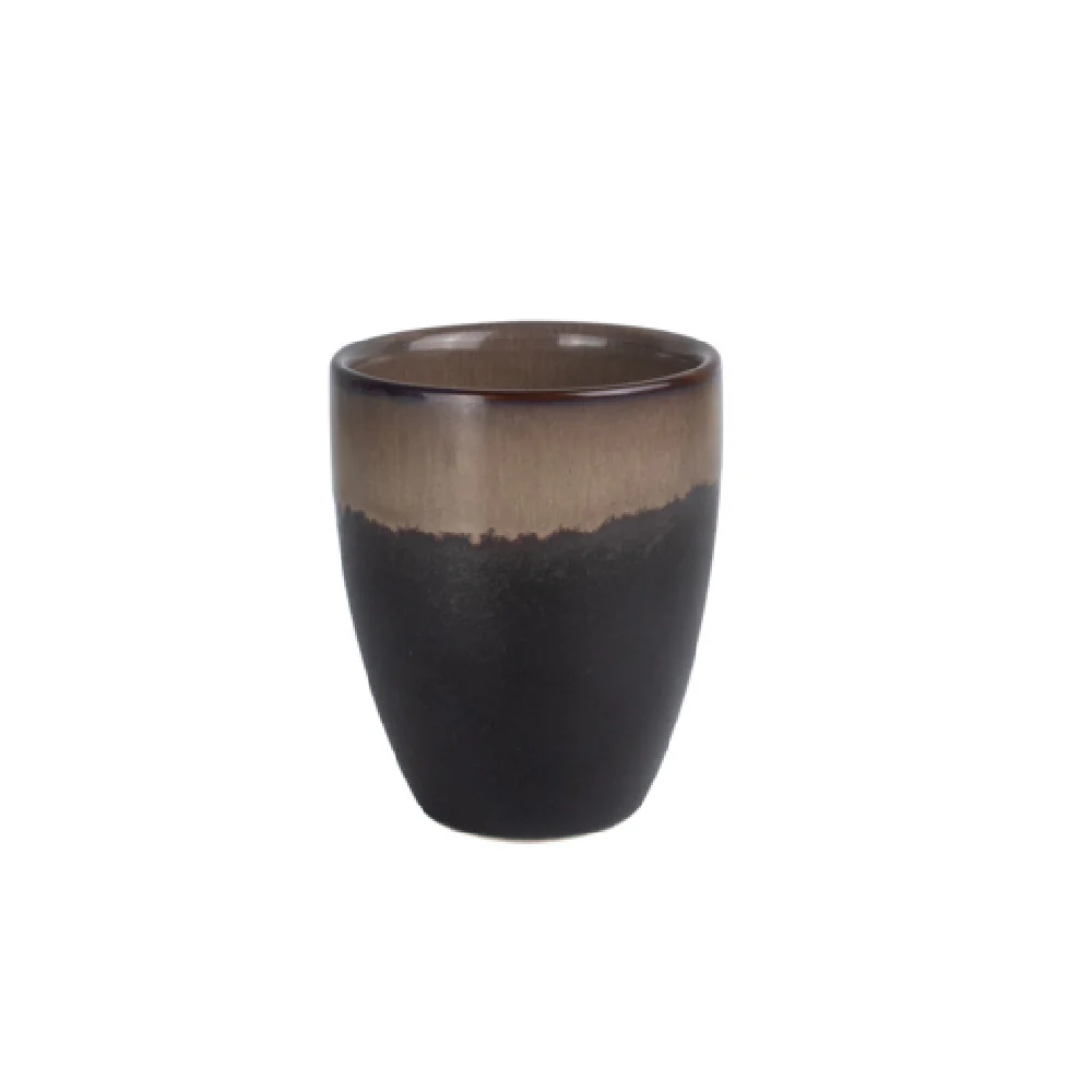 CAC China VEN-1 8oz Venus Cup BPA Free Midnight Black Desert Beige 2 Dozen Packs