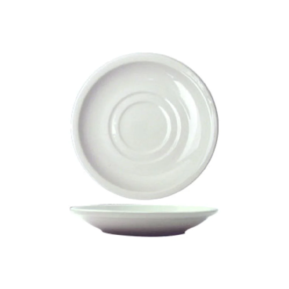 International Tableware DO-2 6 Inch Round Saucer Rolled Edge Porcelain International Tableware DO-2 6 Inch Round Saucer Rolled Edge Porcelain