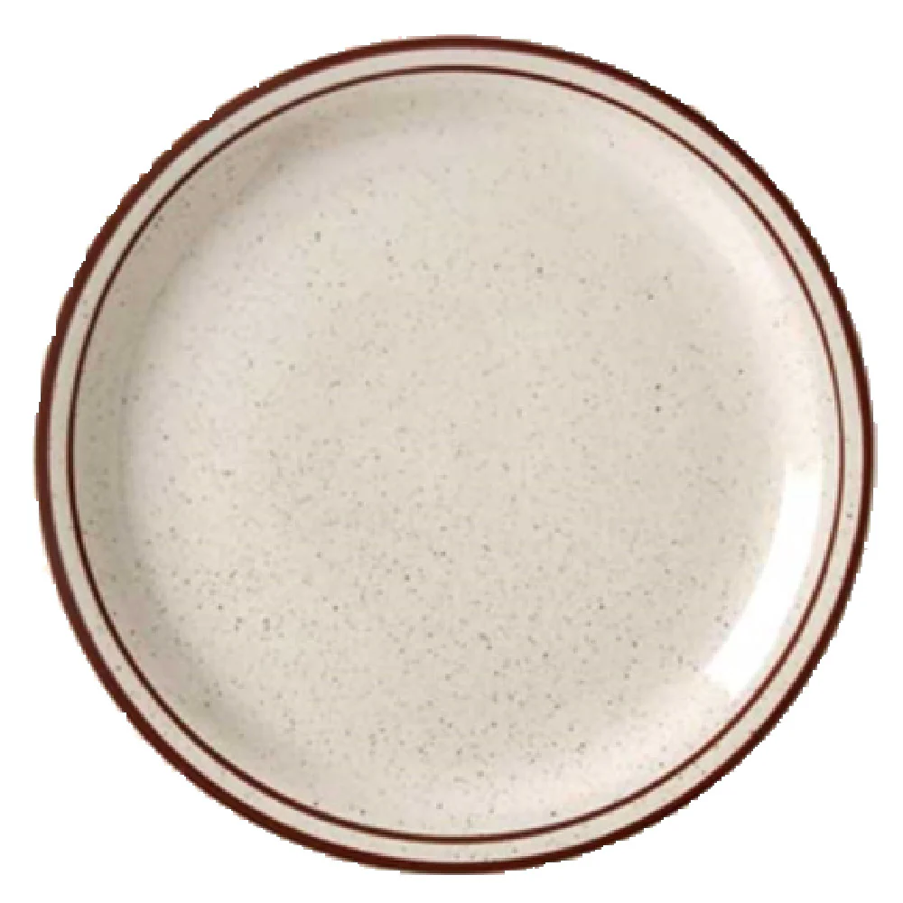 Vertex China CRV-5 5-1/2 Inch Diameter Round Plate Vitrified China with Narrow Rim