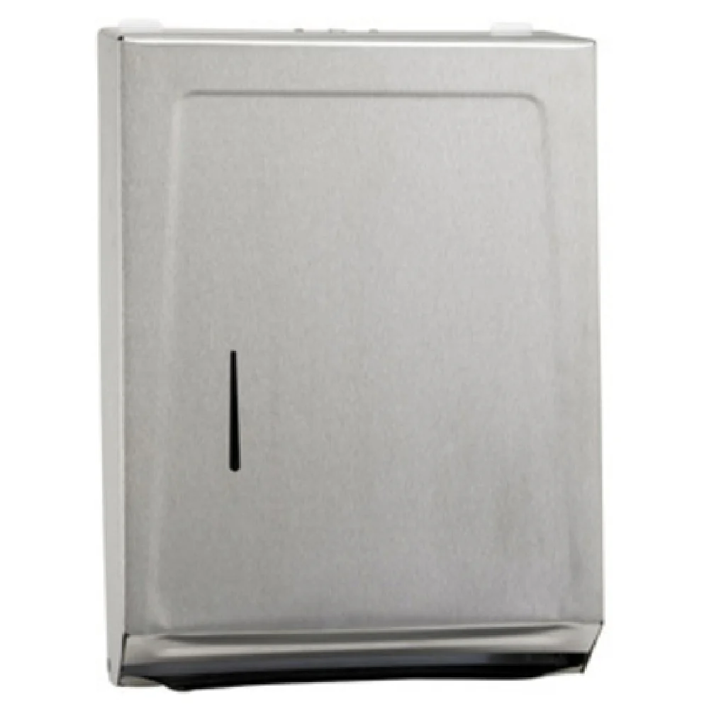 Winco TD-700 11 Inch Paper Towel Dispenser Stainless Steel Manual Operation