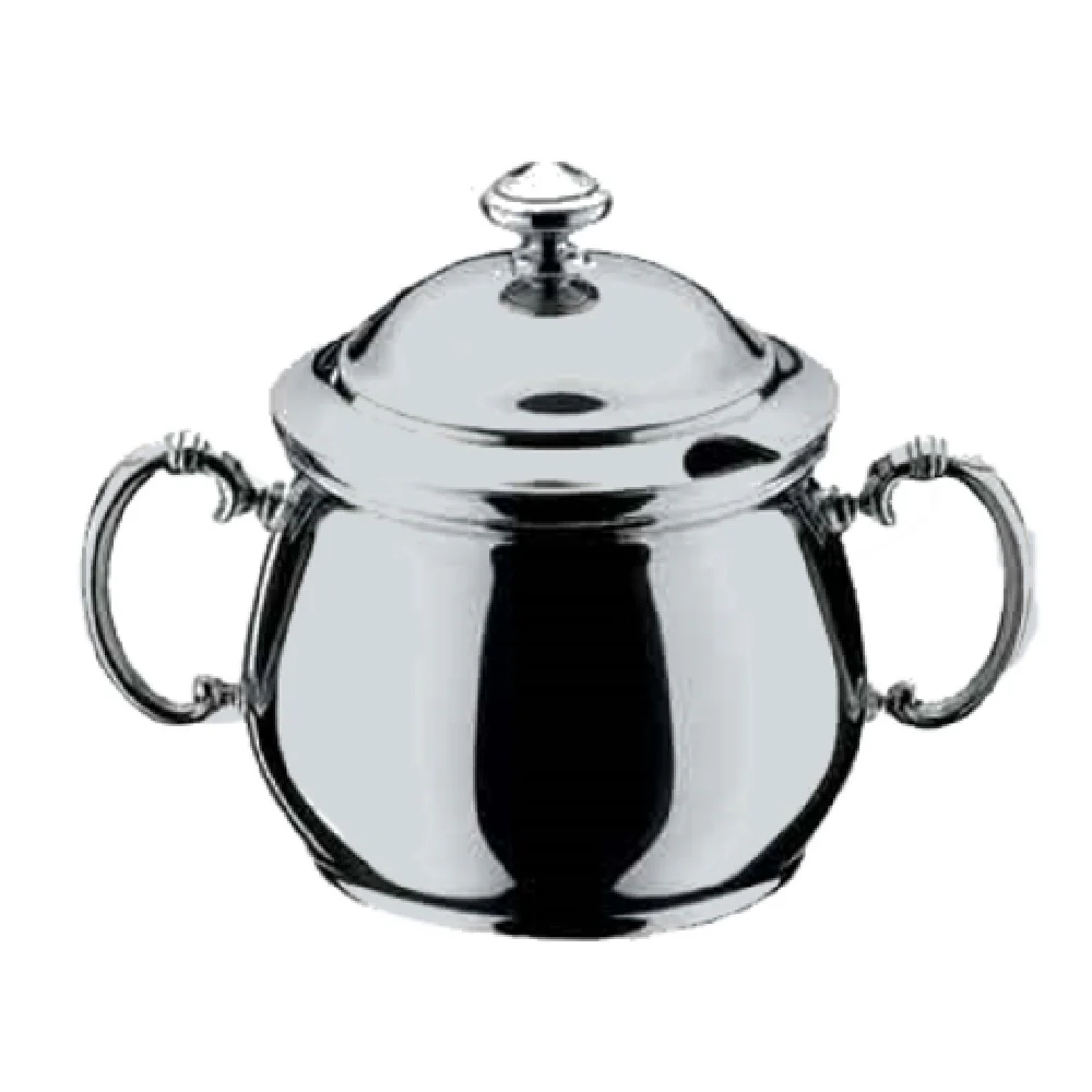 BauscherHepp 06.3521.6040 8-4/5 Oz Sugar Bowl with Lid Handles Stainless Steel BauscherHepp 06.3521.6040 8-4/5 Oz Sugar Bowl with Lid Handles Stainless Steel
