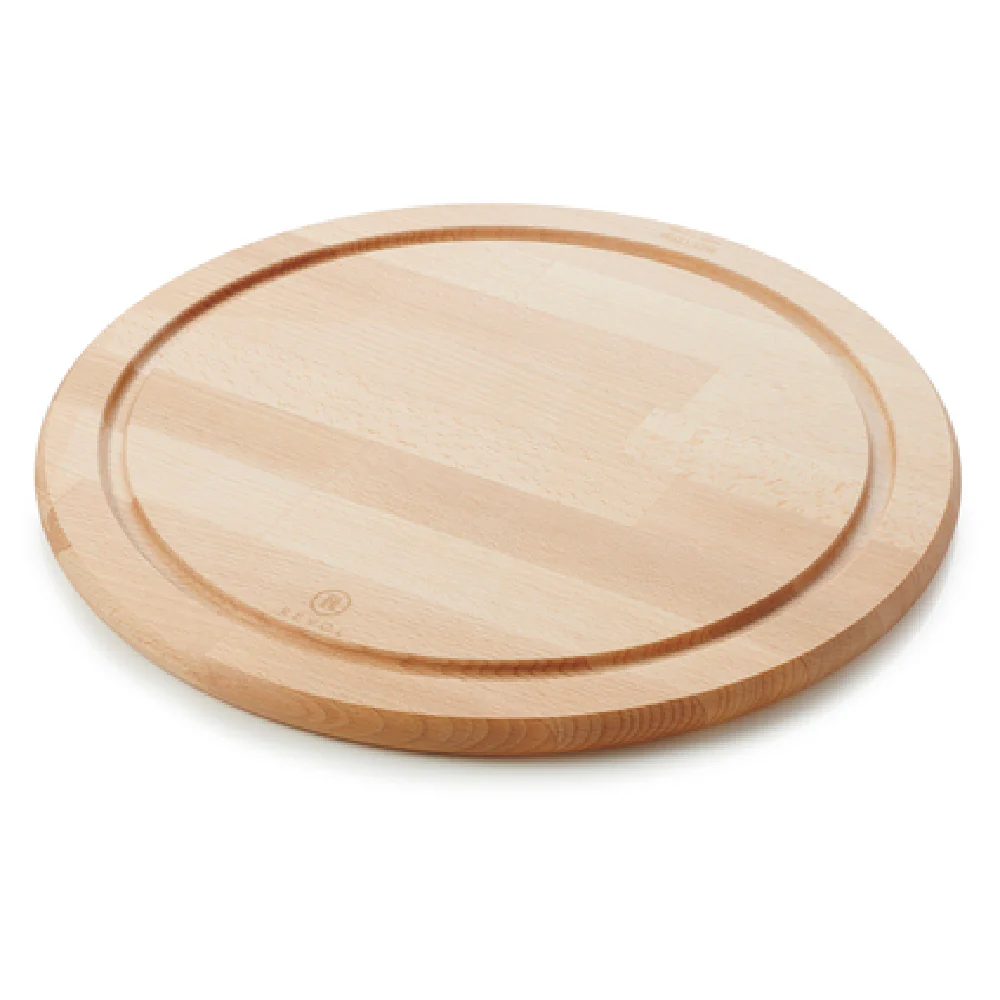 Revol 655547 15 Inch Diameter Round Serving Board with Juice Groove Beechwood Revol 655547 15 Inch Diameter Round Serving Board with Juice Groove Beechwood