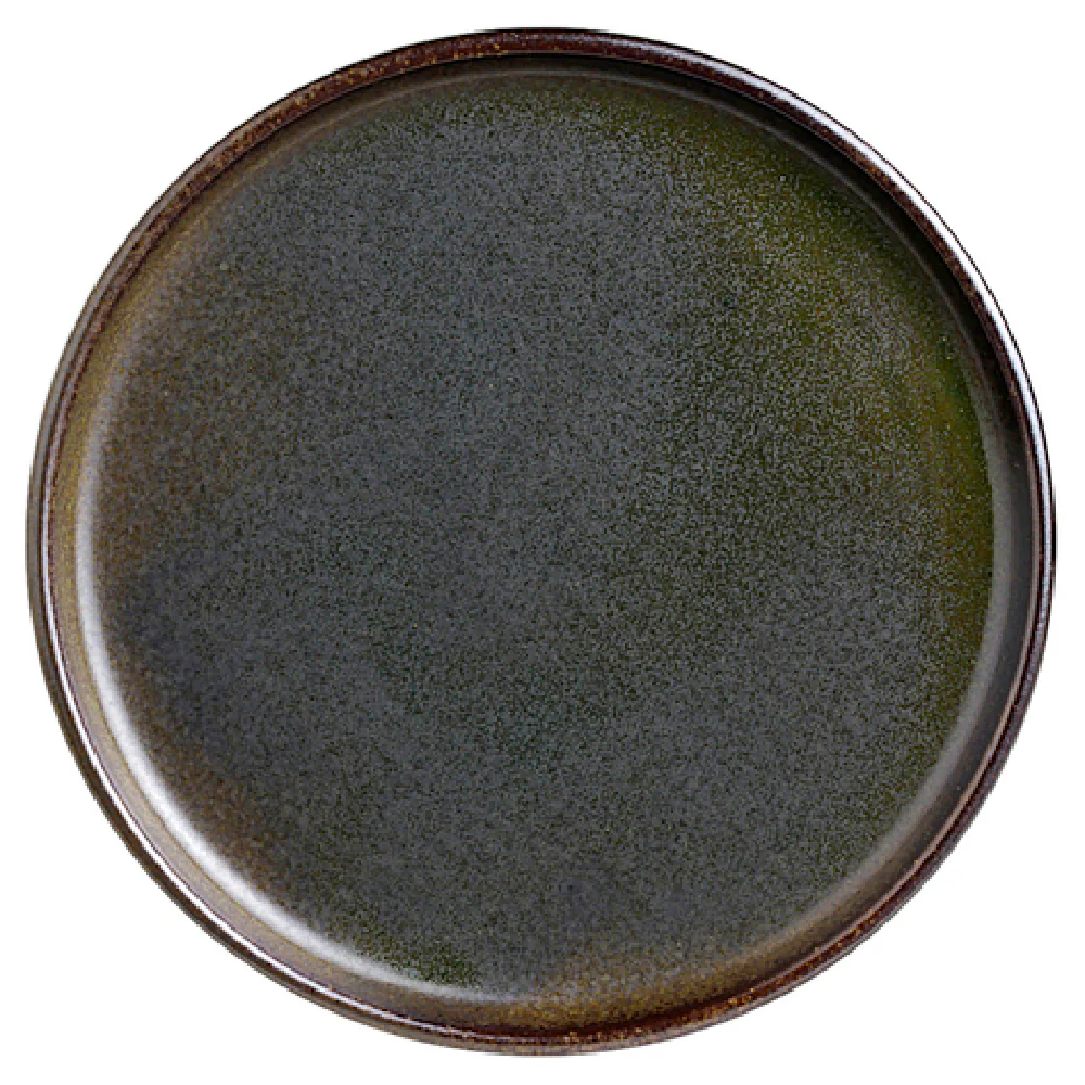 Steelite 6413MY021 6.0 Inch Round Tray Slate with Wabi Sabi Porcelain