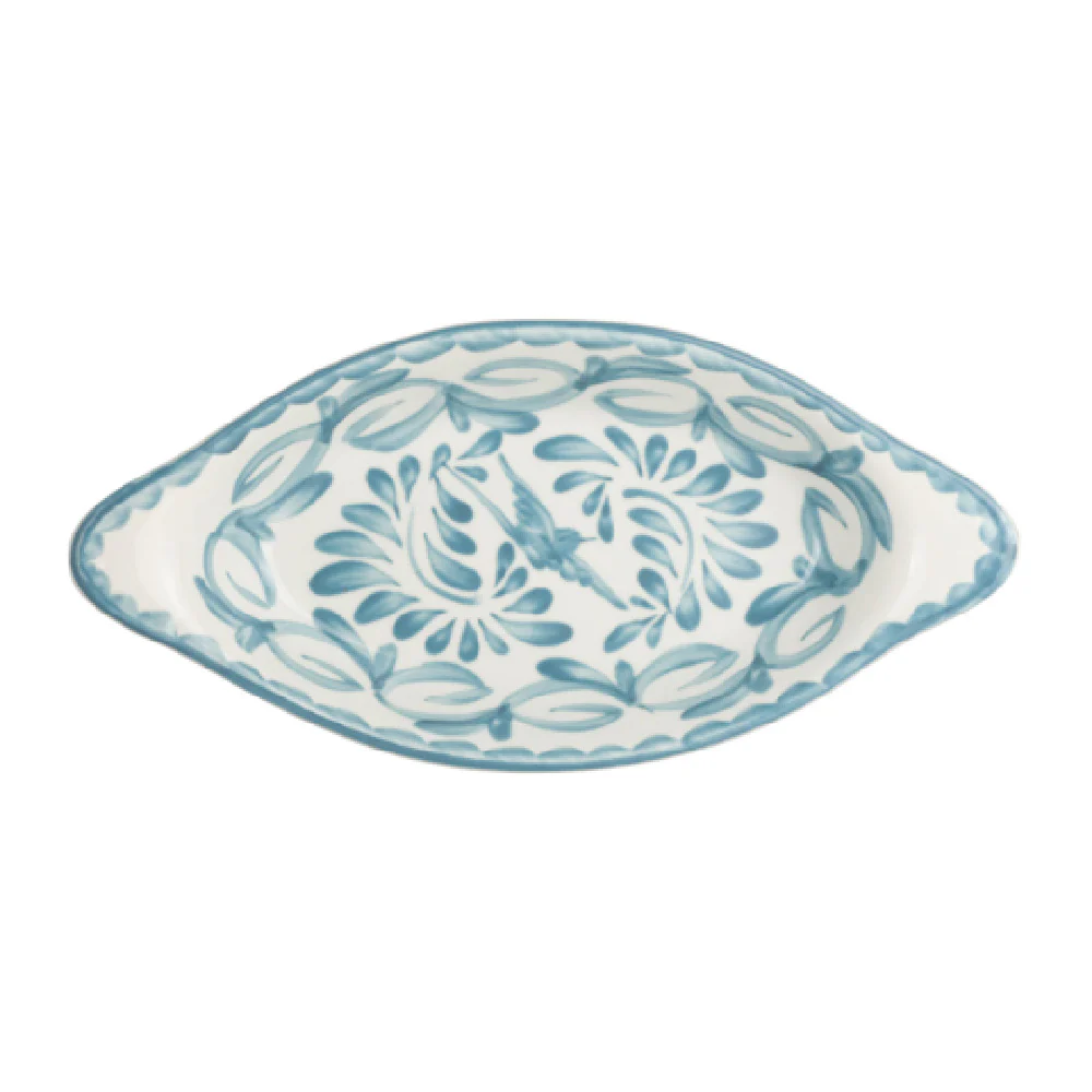 Steelite A125P152 12 Oz Oval Rarebit Lagoon China - 10 Inch Steelite A125P152 12 Oz Oval Rarebit Lagoon China - 10 Inch