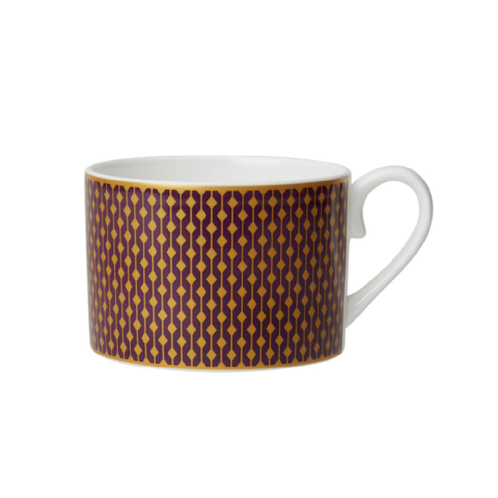 Steelite 82116AND0110 9 Oz Round Tea Cup Bone China with Jewel Finish