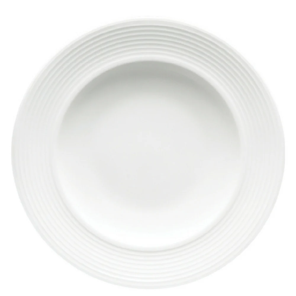 Fortessa HBW-SAT-196 11.5 Inch White Bone China Pasta Bowl with Dishwasher and Microwave Safe