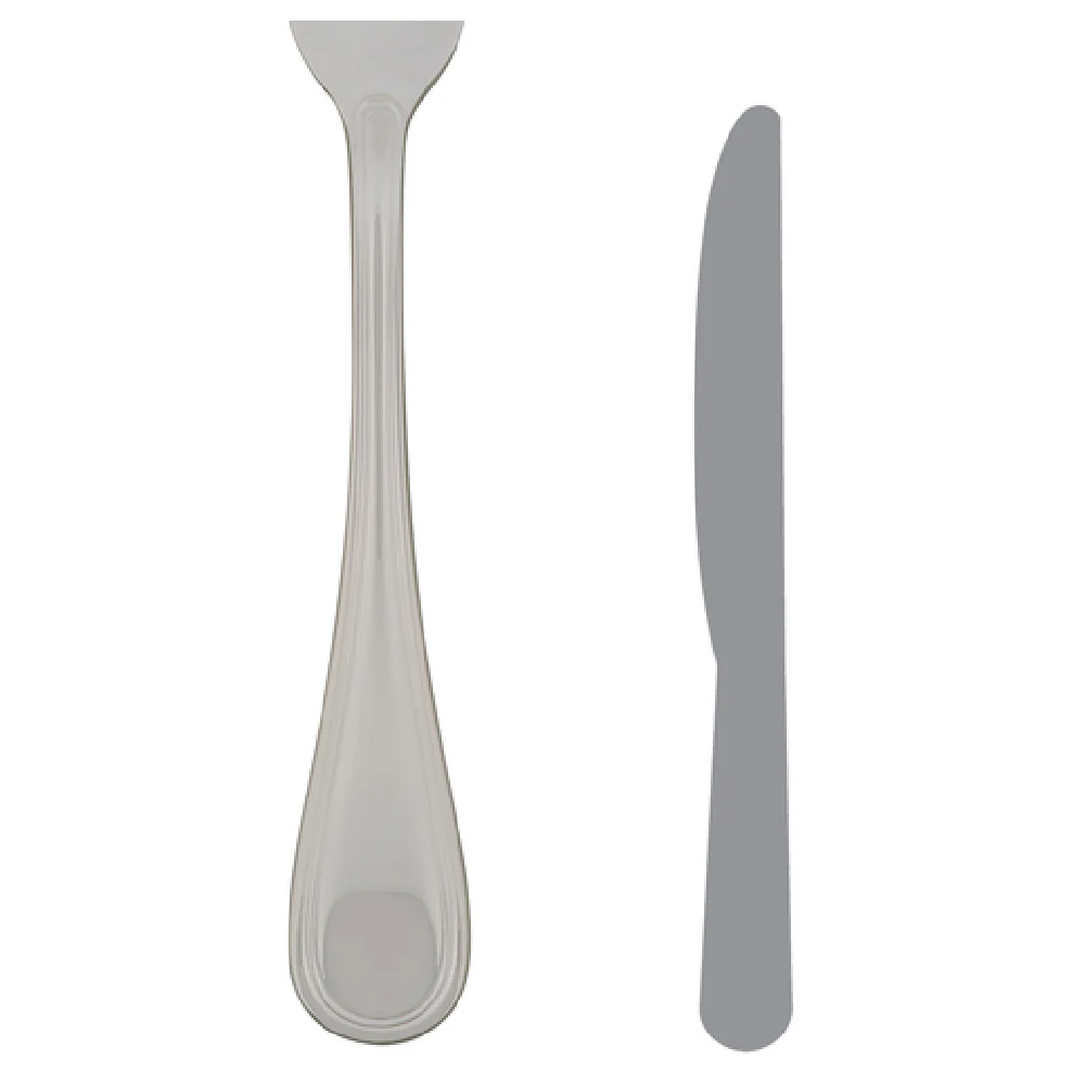 Steelite 5508J051 9 Inch Solid Handle Dessert Knife 13/0 Stainless Steel