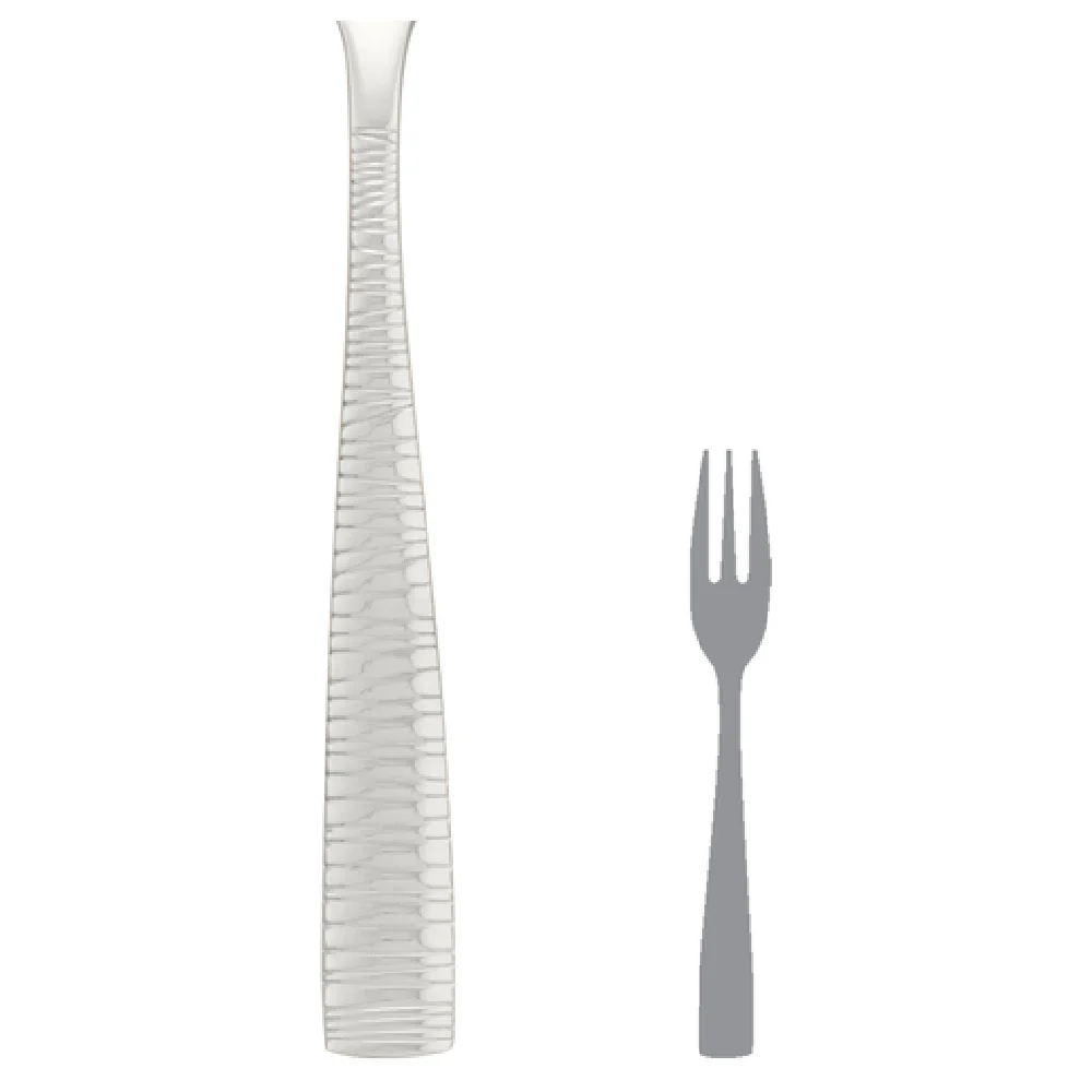 Steelite 5732SX025 5-3/4 Inch Cocktail Fork 18/10 Stainless Steel with Pirouette Design