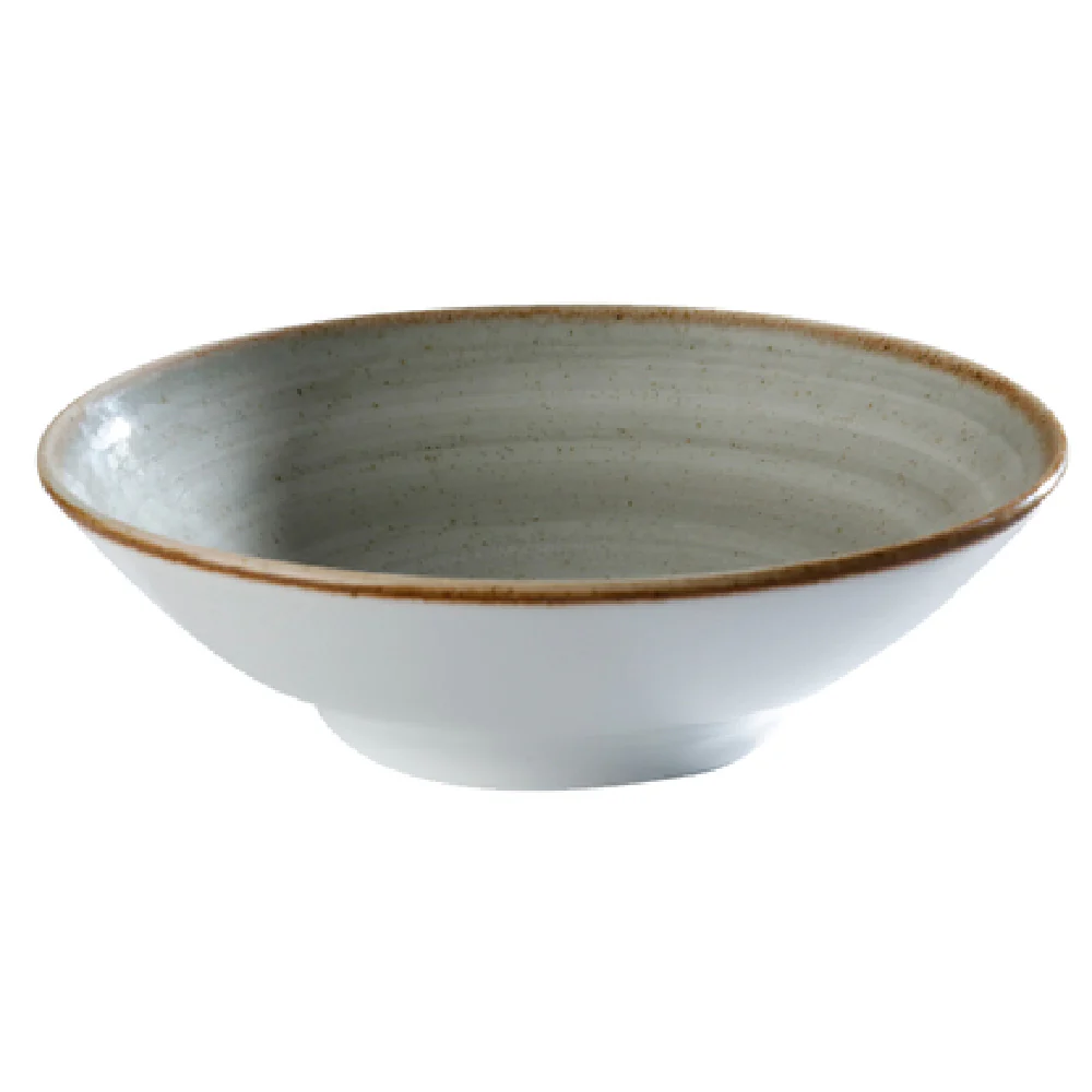 GET Enterprises PA1607923324 8-1/4 Inch Bowl 29.8 Oz Round Porcelain Rolled Edge
