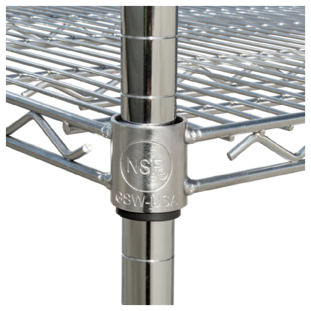GSW USA WSC-P08 Post 8 Inch with cap and leveling foot stainless steel