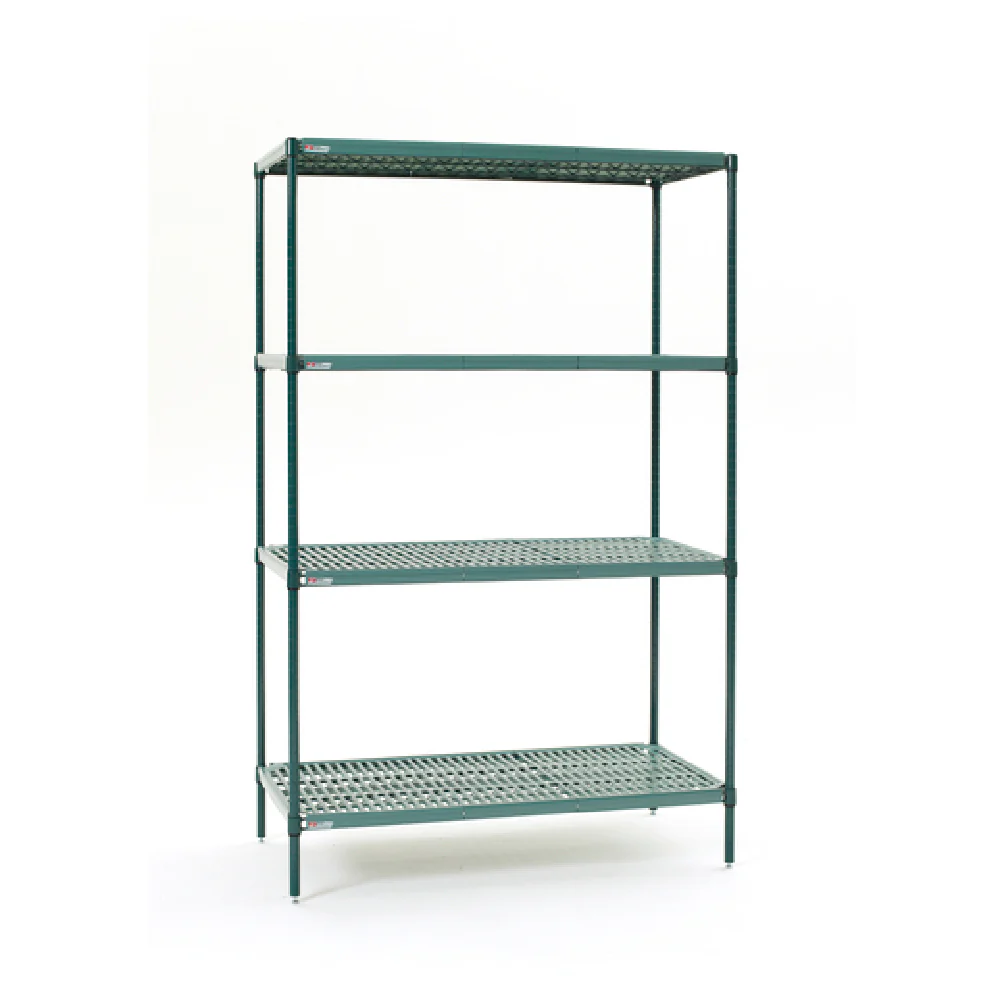 Metro EZPR2436NK3-4 36 Inch Corrosion Resistant Shelving Unit with Polymer Mats