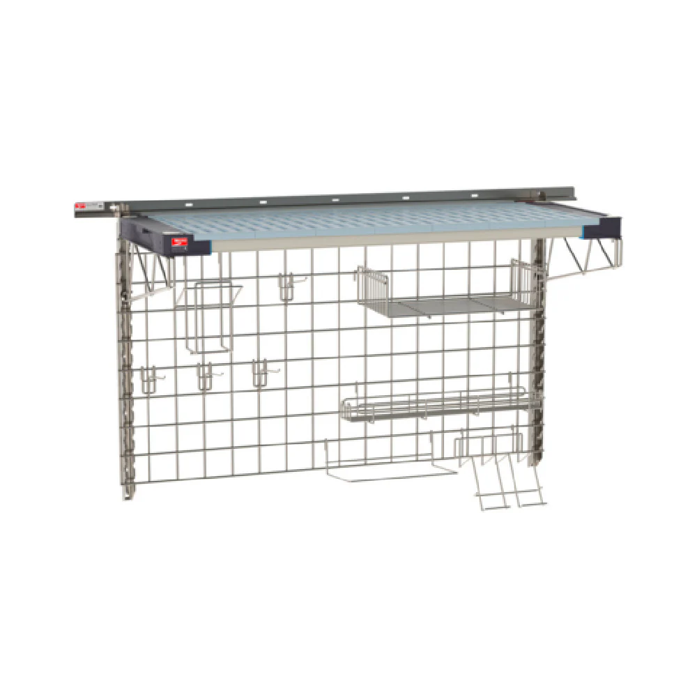 Metro SW-1848S4-30-PIZZA SmartWall Life Complete Kit For Pizza Prep Type 304 Stainless Steel Components: Wall Track Metro SW-1848S4-30-PIZZA SmartWall Life Complete Kit For Pizza Prep Type 304 Stainless Steel Components: Wall Track