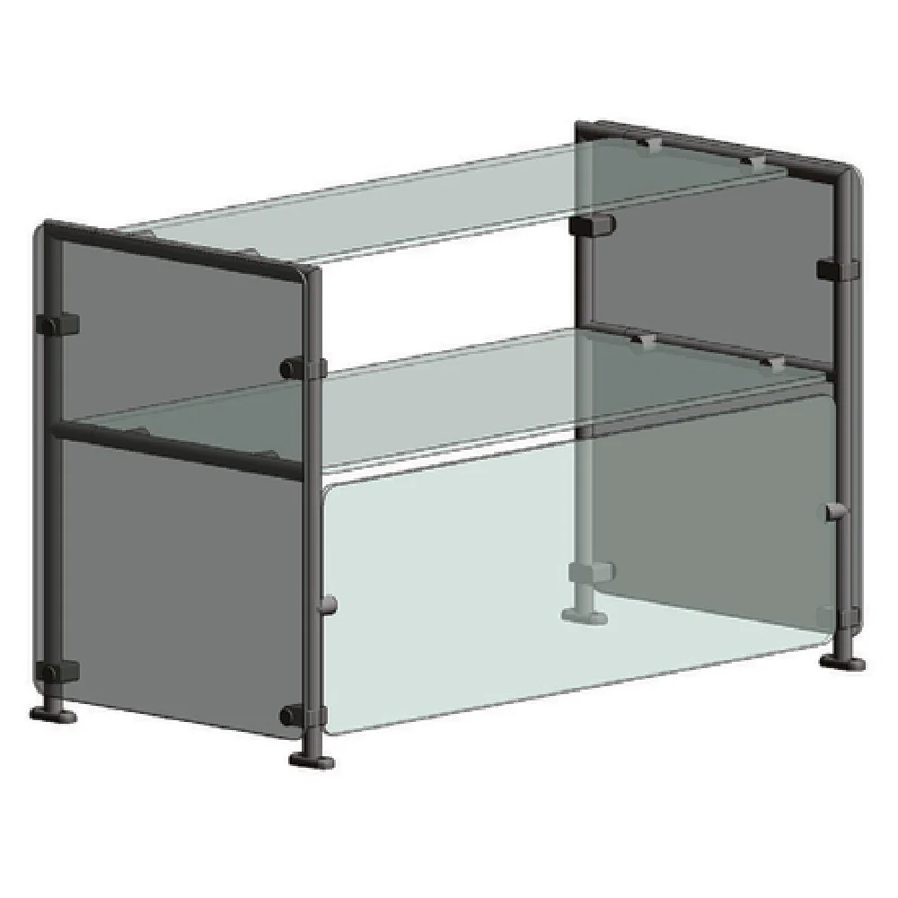 Randell RSW-DTSSFF-36 35-3/4 Inch Single-sided Double-tier Sneeze Guard Stainless Steel Randell RSW-DTSSFF-36 35-3/4 Inch Single-sided Double-tier Sneeze Guard Stainless Steel
