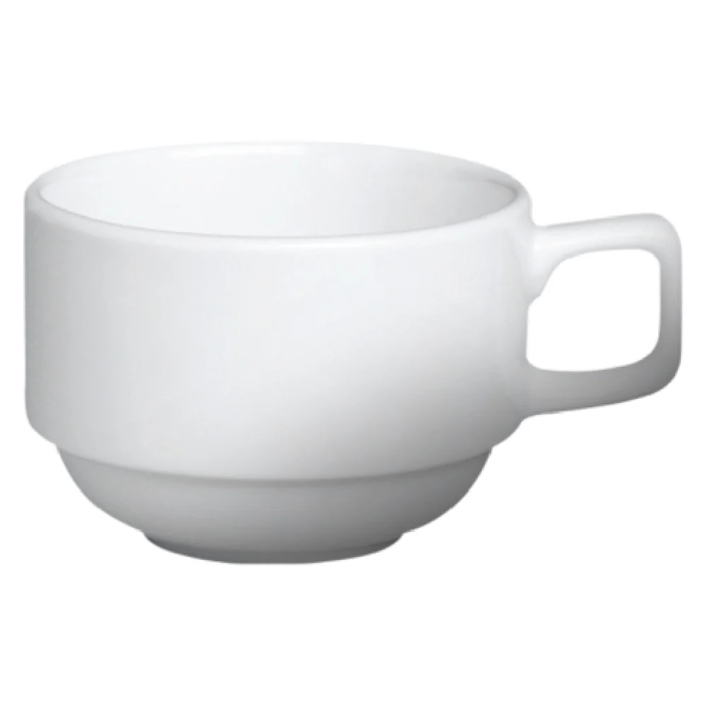 Cameo China 210-80C 8 Oz Imperial Coffee Cup White Ceramic Stackable