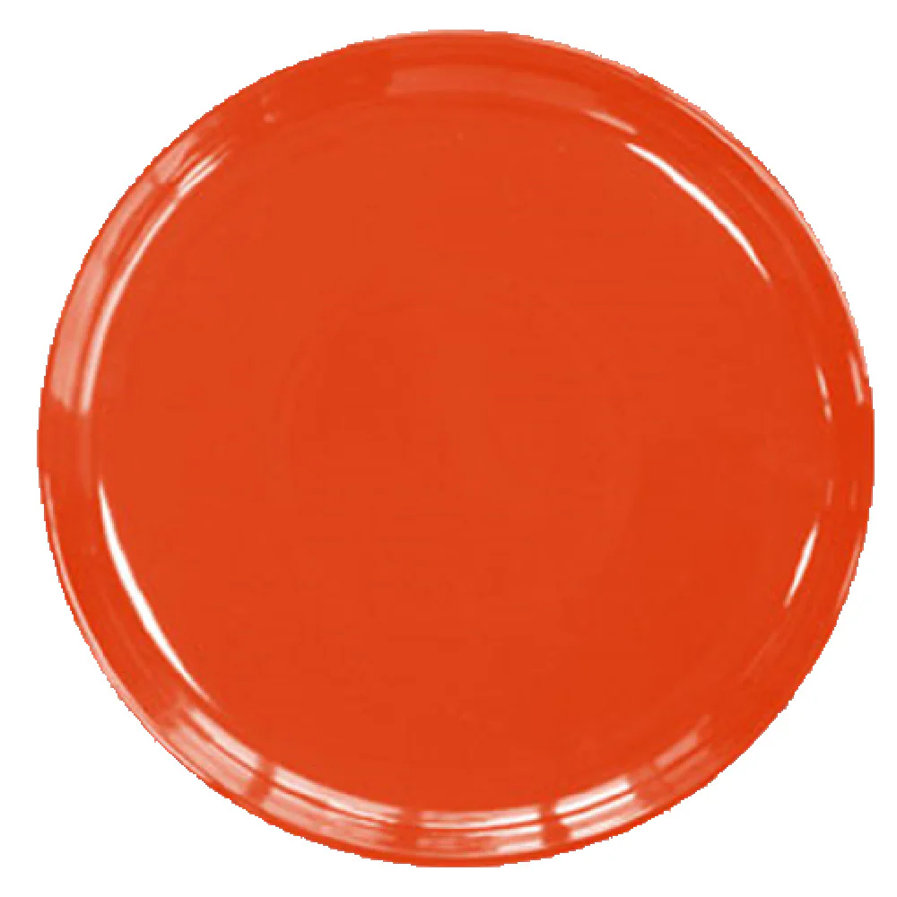 Vertex China VRE-PP-R 13-1/8 Inch China Pizza Plate Rolled Edge Red