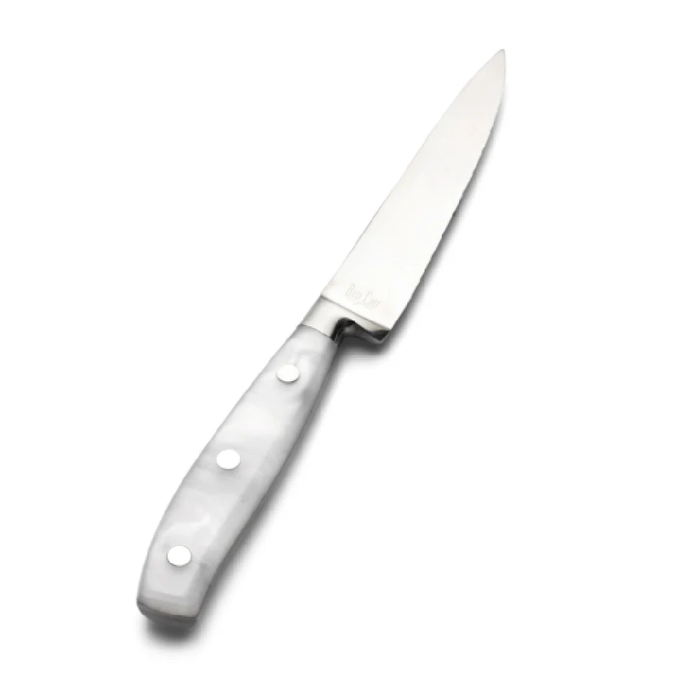 Bon Chef S950-WHT 5 Inch Blade 9.75 Inch Steak Knife with Acrylic Handle Bon Chef S950-WHT 5 Inch Blade 9.75 Inch Steak Knife with Acrylic Handle