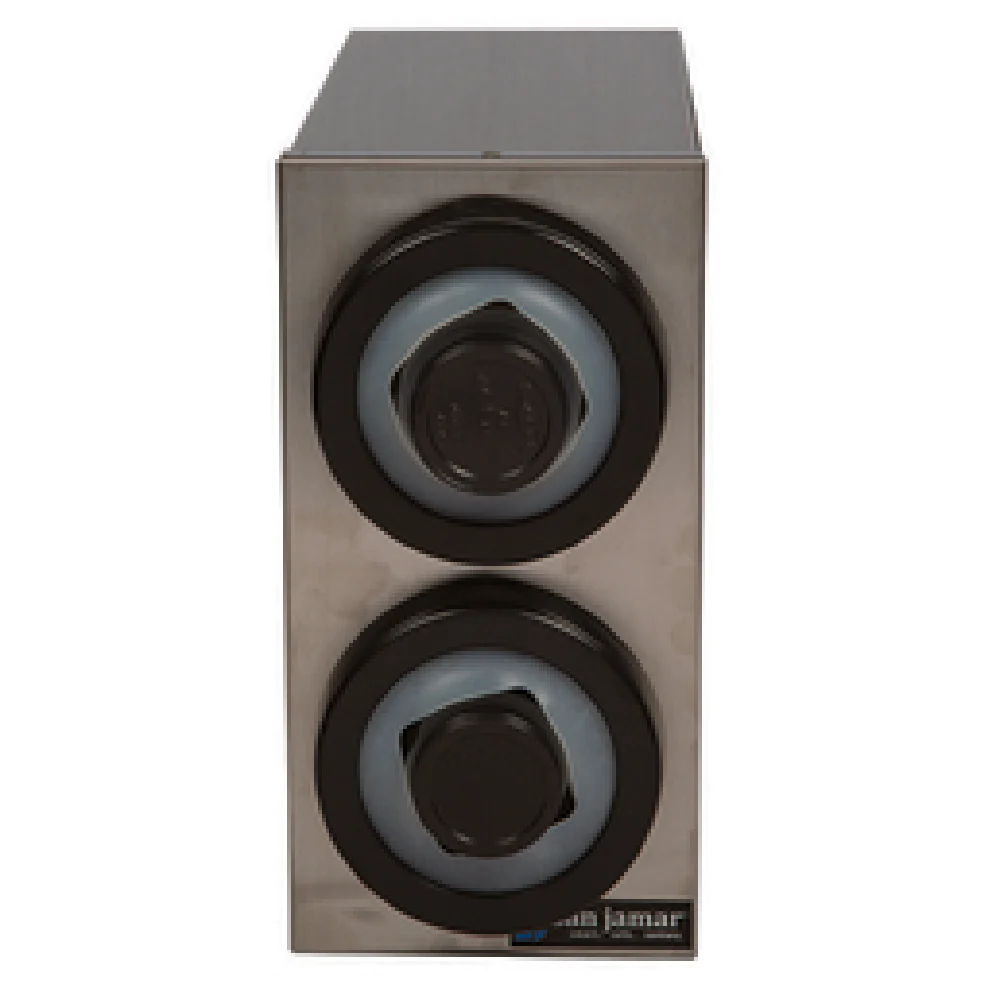 San Jamar C9002 5-1/16 Inch Countertop Portion Cup Box System with 2 Dispensers Stainless Steel San Jamar C9002 5-1/16 Inch Countertop Portion Cup Box System with 2 Dispensers Stainless Steel