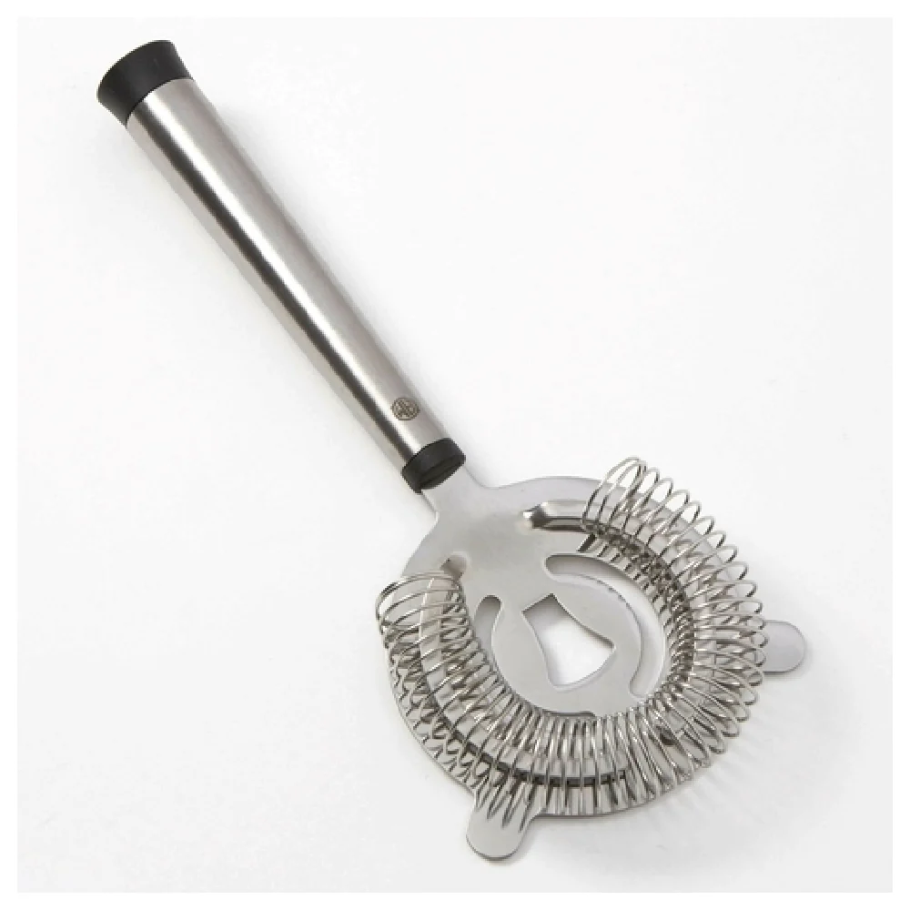 American Metalcraft SSS8 8-7/8 Inch Bar Strainer 2-prong with Black Rubber Tip Stainless Steel American Metalcraft SSS8 8-7/8 Inch Bar Strainer 2-prong with Black Rubber Tip Stainless Steel