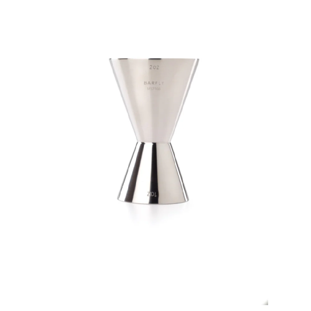 Mercer Culinary M37166 1 Oz to 2 Oz Heavy Duty Jigger with Internal Measurement Lines Stainless Steel Mercer Culinary M37166 1 Oz to 2 Oz Heavy Duty Jigger with Internal Measurement Lines Stainless Steel