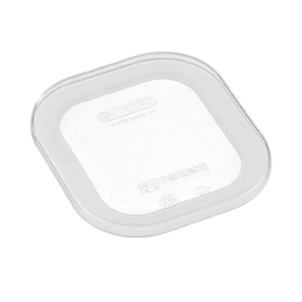 Carlisle 91812 GN 1/6 Size Food Storage Lid Silicone Transparent Airtight
