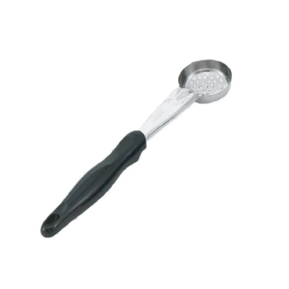 Vollrath 6432120 1 oz Spoodle Perforated Bowl Heavy Duty Stainless Steel With Antimicrobial Handle Black