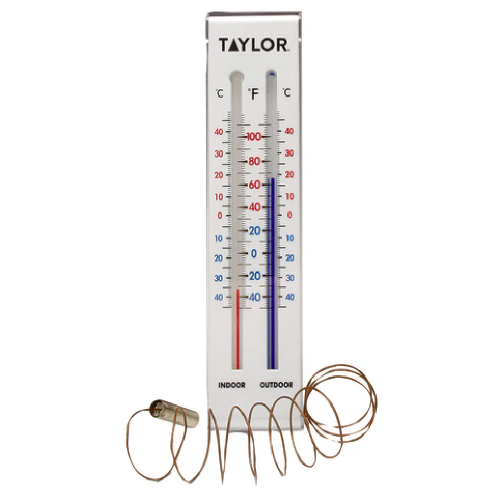 Taylor 5327 Indoor Outdoor Thermometer Tube Type for Accurate Readings