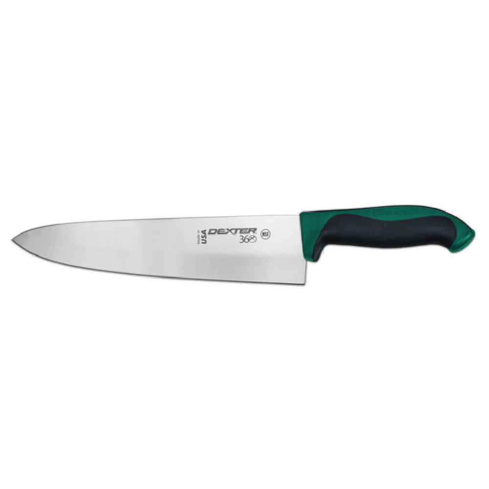 Dexter Russell S360-10G-PCP 10 Inch High Carbon Steel Cook's Knife Green Handle