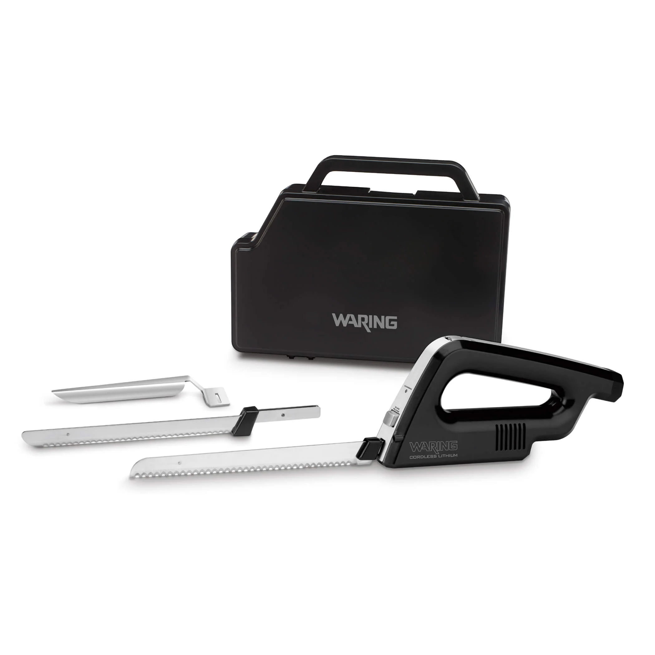 Waring WEK200 20 Inch Cordless Electric Knife with Detachable Blades and LED Light Waring WEK200 20 Inch Cordless Electric Knife with Detachable Blades and LED Light