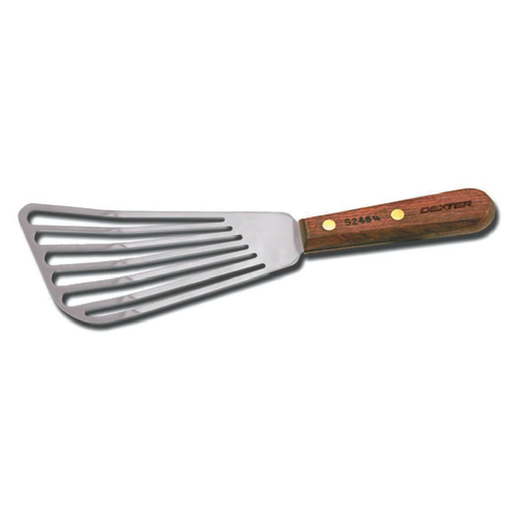 Dexter Russell S246 1/2 PCP 6-1/2 Inch Slotted Fish Turner Rosewood Handle Stainless Steel