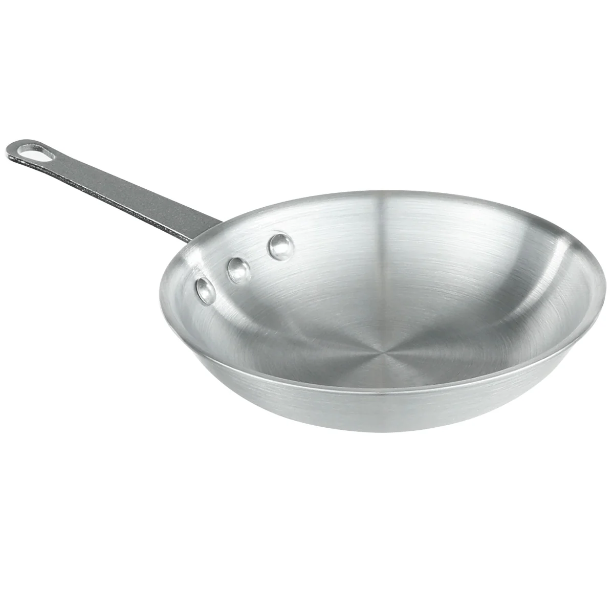 Chef Approved 224344 7 Inch Fry Pan 3003 Aluminum 3.5mm Riveted Handle Natural Finish
