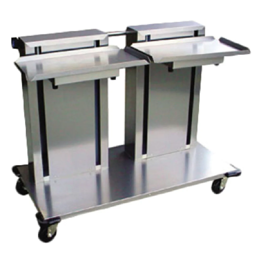 Lakeside 2816 47 Inch Mobile Tray and Glass Rack Dispenser Stainless Steel with Self-Leveling Platforms Lakeside 2816 47 Inch Mobile Tray and Glass Rack Dispenser Stainless Steel with Self-Leveling Platforms