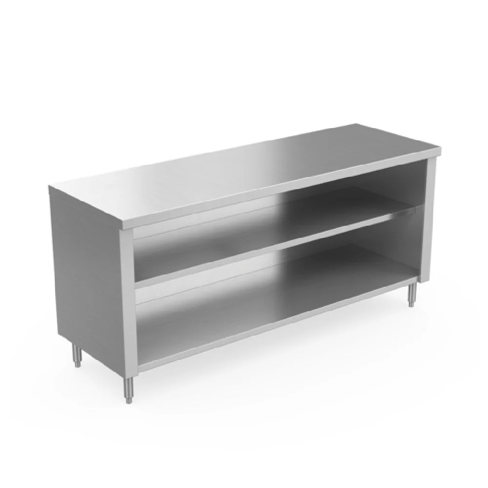 Winholt STCT-3648-MS 48 Inch Enclosed Table With Mid-shelf Adjustable Bullet Feet