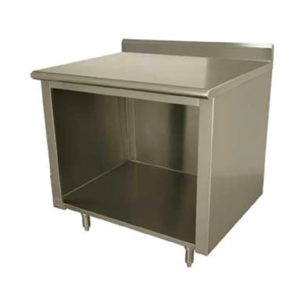 Advance Tabco EK-SS-308 96 Inch Open Front Cabinet Base Stainless Steel Work Table