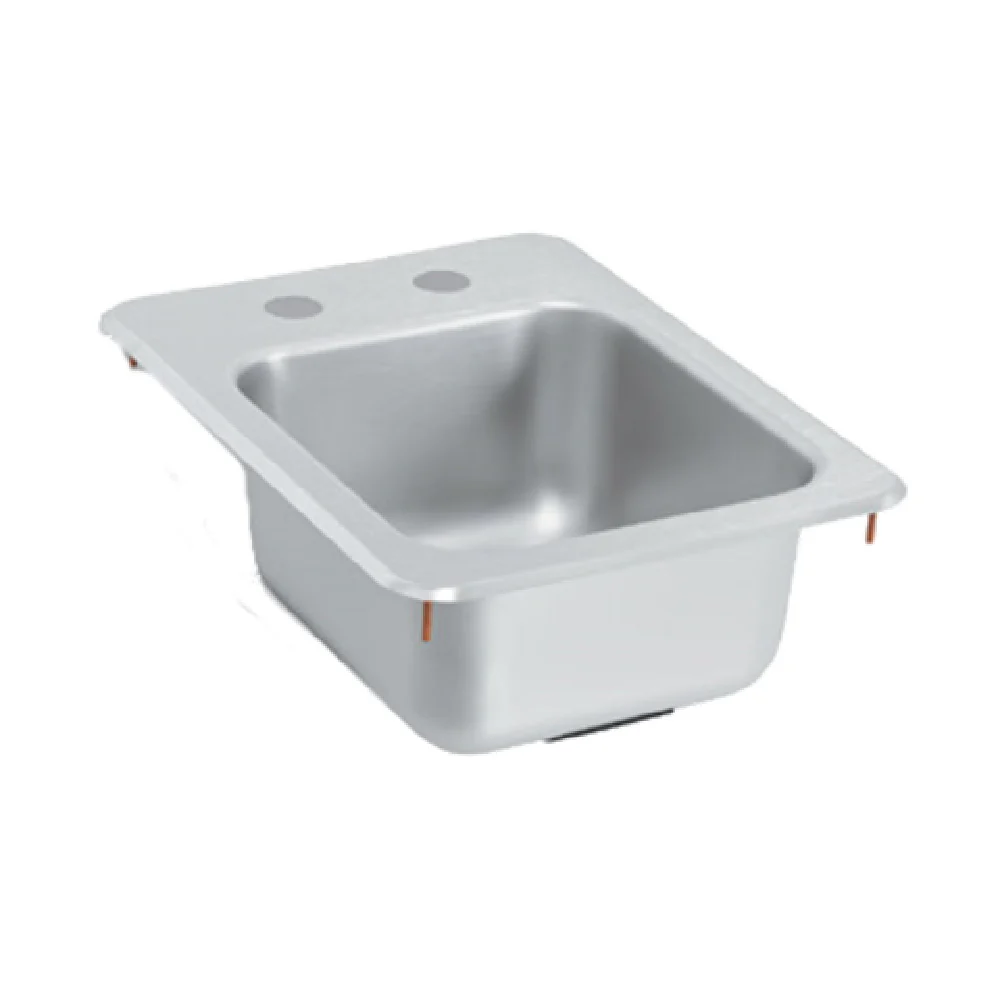 Vollrath 1734-C 10 Inch Underbar Sink Drop-in One Compartment Stainless Steel with Self-rimming Design Vollrath 1734-C 10 Inch Underbar Sink Drop-in One Compartment Stainless Steel with Self-rimming Design