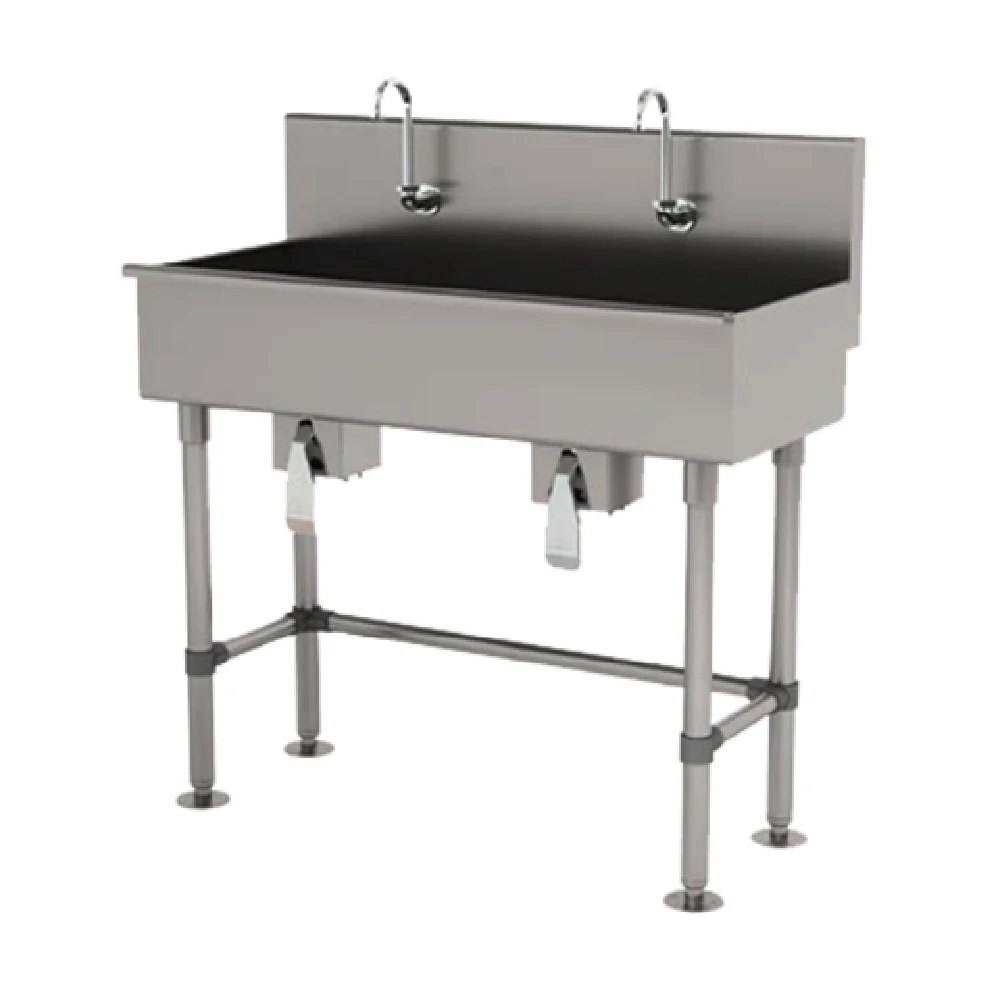 Advance Tabco 19-FM-48KV 48 Inch Multiwash Hand Sink with Knee Valve and Faucet