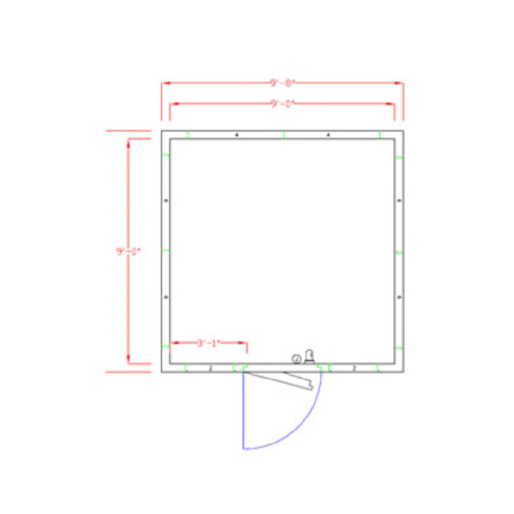 American Panel 10X10F-I 116 Inch Indoor Walk-In Freezer Camlift Door Urethane American Panel 10X10F-I 116 Inch Indoor Walk-In Freezer Camlift Door Urethane