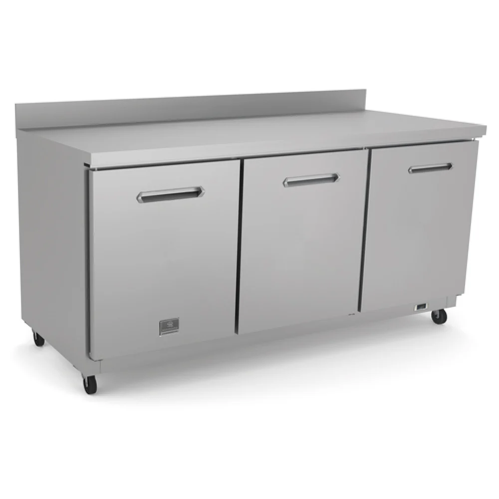 Kelvinator KCHUCWT72R 72 Inch Reach-In Refrigerator 3 Section Countertop with Heavy-Duty Steel Kelvinator KCHUCWT72R 72 Inch Reach-In Refrigerator 3 Section Countertop with Heavy-Duty Steel