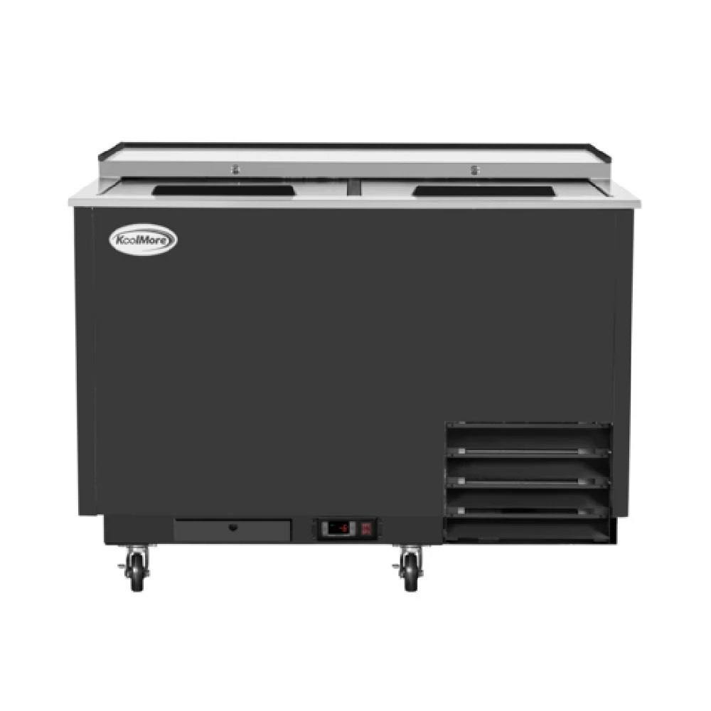 Koolmore KM-GF50-BK 50 Inch Commercial Glass Froster 14 Cu Ft Black Stainless Steel Koolmore KM-GF50-BK 50 Inch Commercial Glass Froster 14 Cu Ft Black Stainless Steel